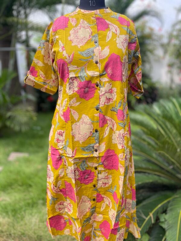 AMARYLLIS YELLOW KURTA - Image 3