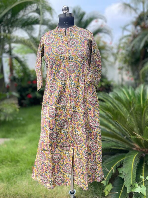 KALAMKARI PRINTED COTTON KURTA