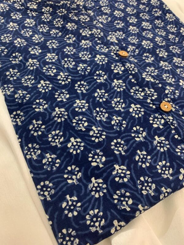 BLOCK PRINTED STRAIGHT KURTA - Image 2