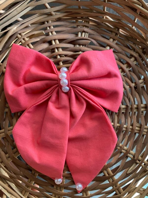CORAL TAIL BOW CLIP