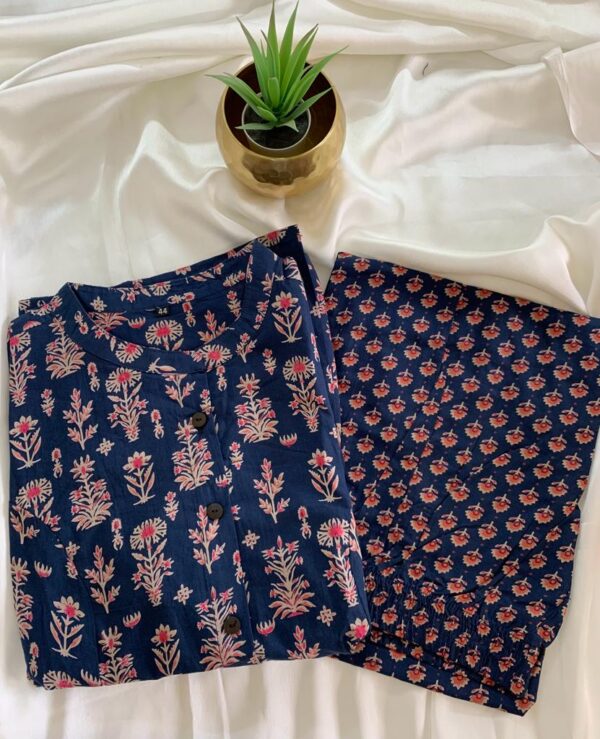 PINE FLOWER BLUE SET