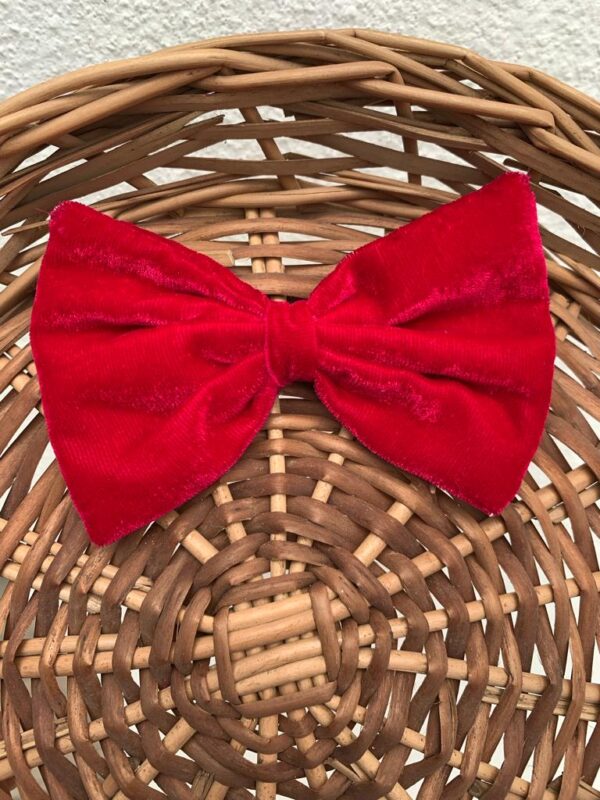 VELVET MAGENTA BOW