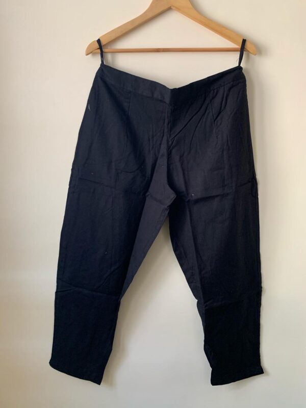 COTTON BLACK PANTS