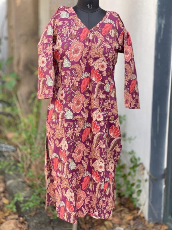 FLORAL MAGENTA KURTA