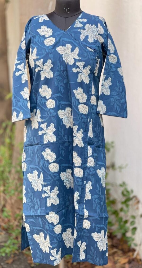 INDIGO ANGRAKHA KURTA - Image 2