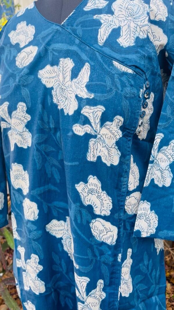 INDIGO ANGRAKHA KURTA - Image 4