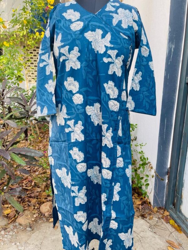 INDIGO ANGRAKHA KURTA