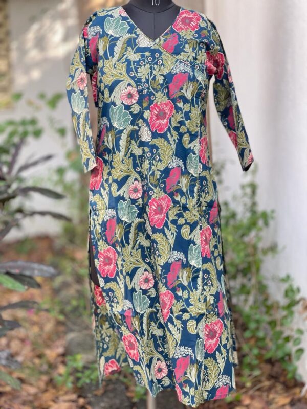 TEAL ANGRAKHA KURTA