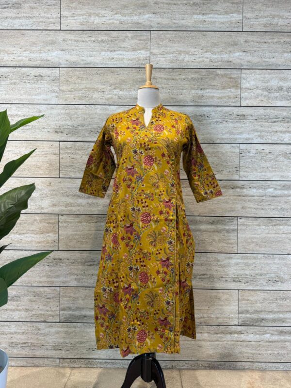 GOLDEN YELLOW ANGRAKHA KURTA
